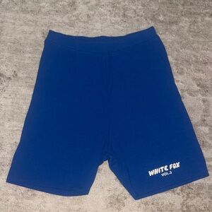 White Fox Boutique Blue Bike Shorts